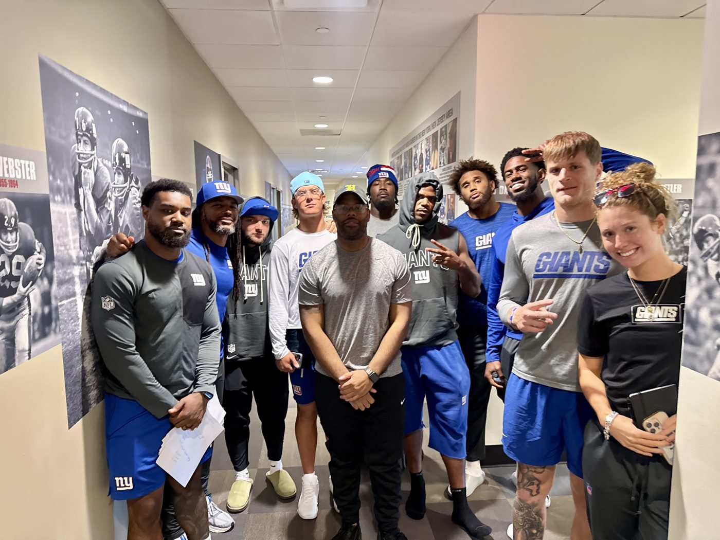 Markus Hawkins with the New York Giants